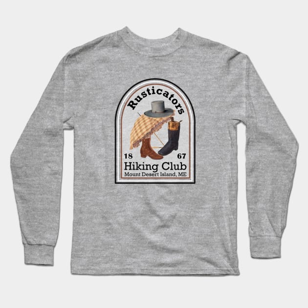 Lispe Rusticators Hiking Club Long Sleeve T-Shirt by Lispe